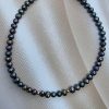 שרשרת לאישה,mfcollection jewelry,מעצבת תכשיטים,מיה פינקלשטיין,פנינה שחורה,מיה תכשיטים,שרשרת פנינה,פנינים שחורות,שרשרת פנינים שחורות,פנינה שחורה