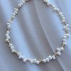 שרשרת לאישה,mfcollection jewelry,מעצבת תכשיטים,מיה פינקלשטיין,פנינה שחורה,מיה תכשיטים,שרשרת פנינה,פנינים לבנות,שרשרת פנינים לבנות,פנינה לבנה